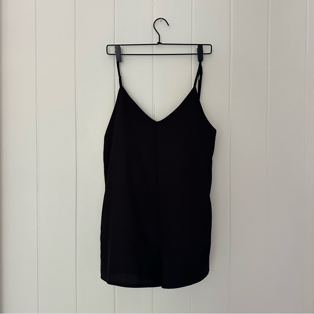Mahina Black Cami Short Romper